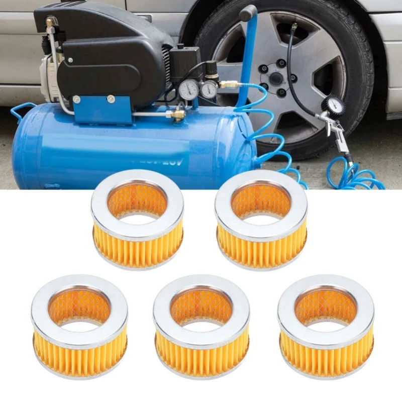 5Pcs Air Compressor Filter Elements Muffler Accessory Set Kit For Replacement