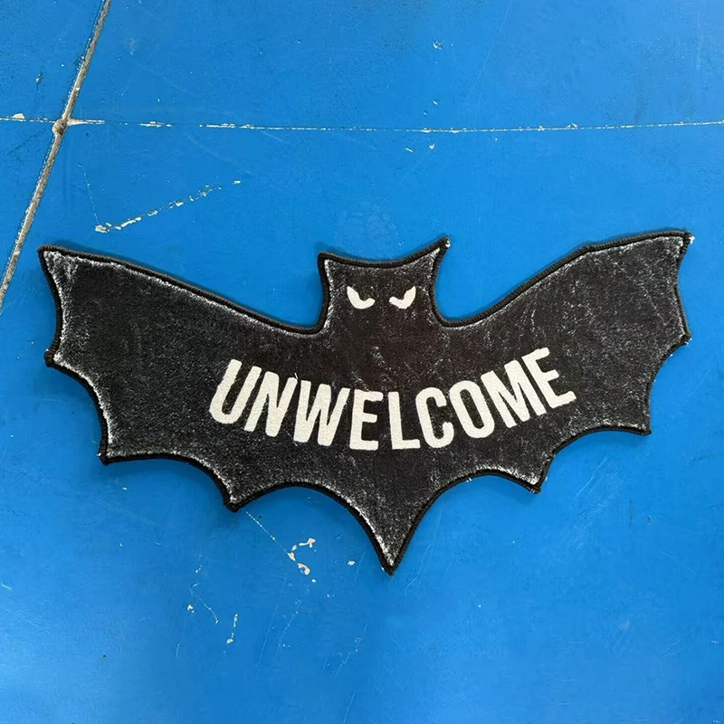 هالوين الأسود الخفافيش البساط حصيرة الحمام غرفة نوم المطبخ الحصير ديكور ترحيب ممسحة غرفة المعيشة ديكور المنزل