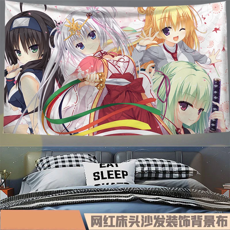 2025 Anime New Senren * Banka Renovation Dormitory Wall Cloth Background Bedhead Bedroom Background Decoration Cloth Tapestry