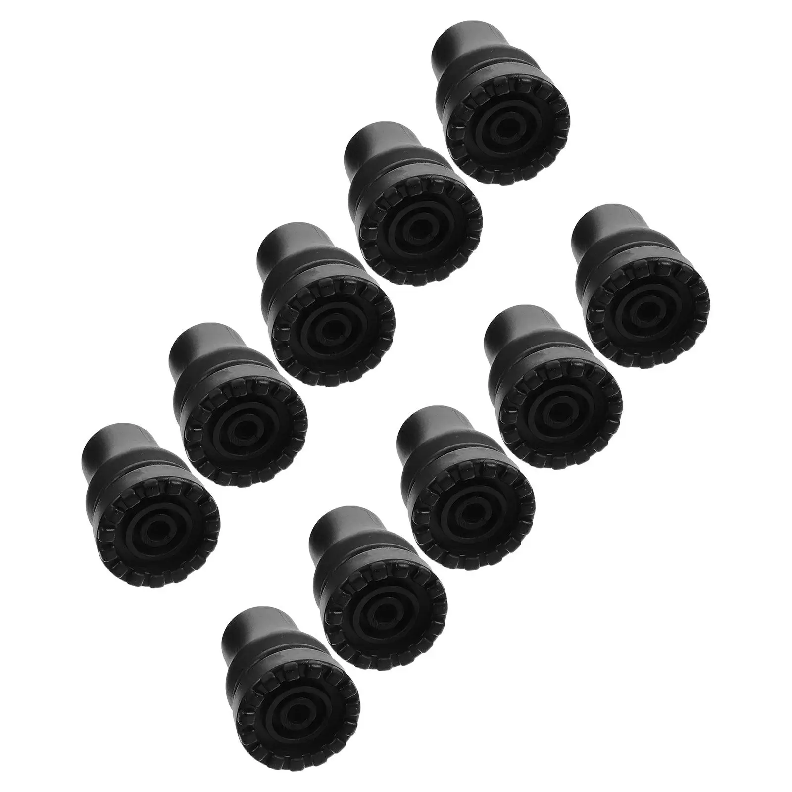 10Pcs Crutch Tips Non-Slip Wear-Resistant Walking Cane Replacement Ends Anti-Skid Feet Covers for Seniors Outdoor Use