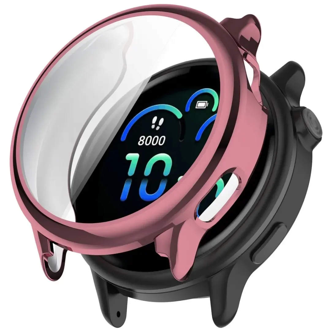Protective Case for Garmin Vivoactive 5 6, Electroplated TPU Full-Coverage Screen Protector, Versatile Color Options Available