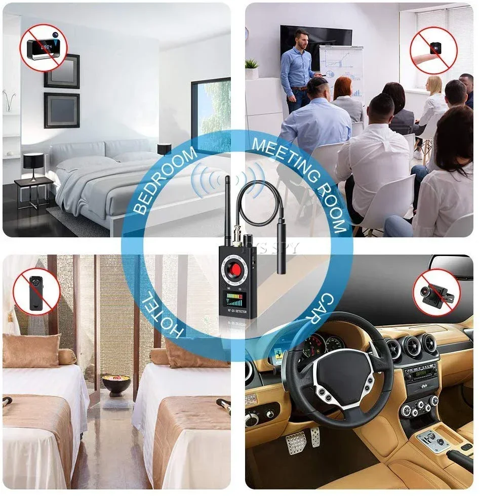 Mini détecteur de caméra cachée espion, Protection de sécurité, Gadgets de piratage, détecteur d'espionnage, Signal RF, Scanner GPS Espia Cámaras dedektör