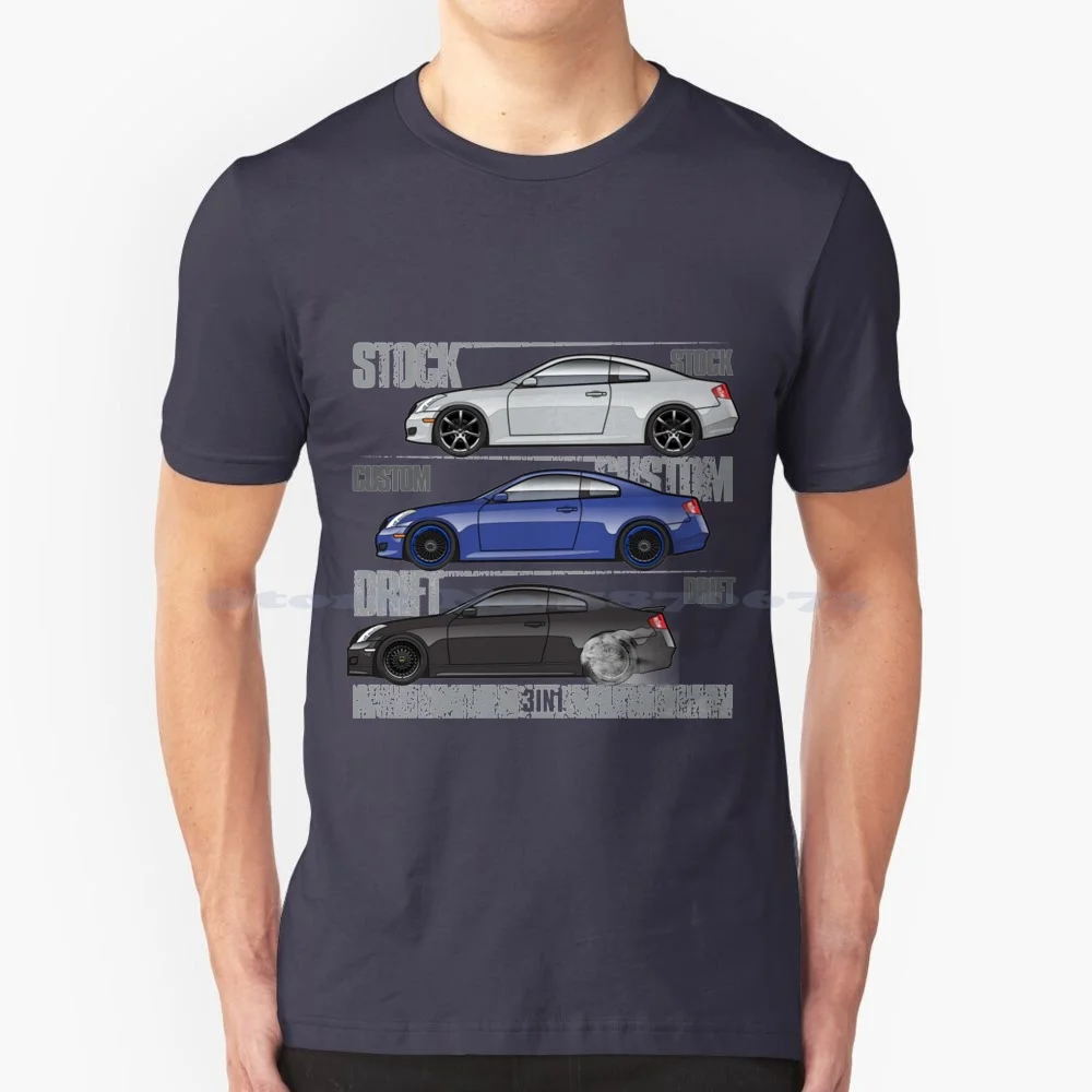 G35 3 In 1 T Shirt 100% Cotton Tee 2003 2004 2005 2006 2007 V35 Infiniti G35 V6 Coupe Vq35de 3 5l Jdm Car 300zx