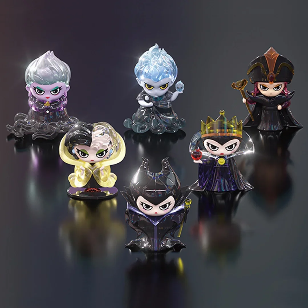 Disney Bösewicht Blind Box Spielzeug Mädchen Hades Ursula PVC Anime Figur Modell Film Kristall block Ornament Geschenke Überraschung sbox Kawaii