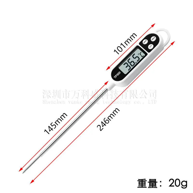 20PCS Baking Water Gauge To Measure Water Temperature, Oil Milk Temperature Probe Tp300 Food Thermometer