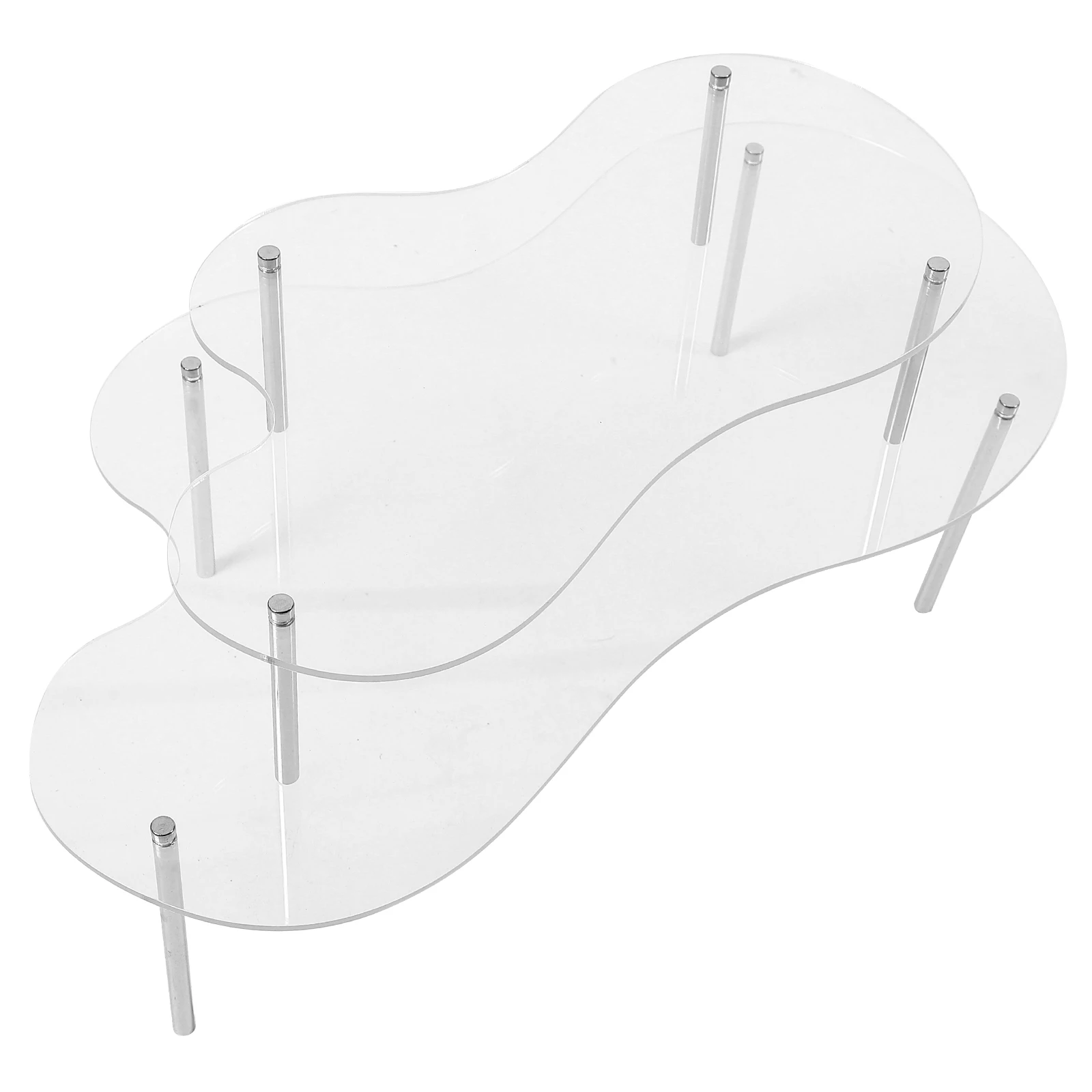 

1 set Clear Acrylic Cake Stand Set Transparent Display Holder for Dessert Table Wedding Cupcakes Decor Biscuit Treats
