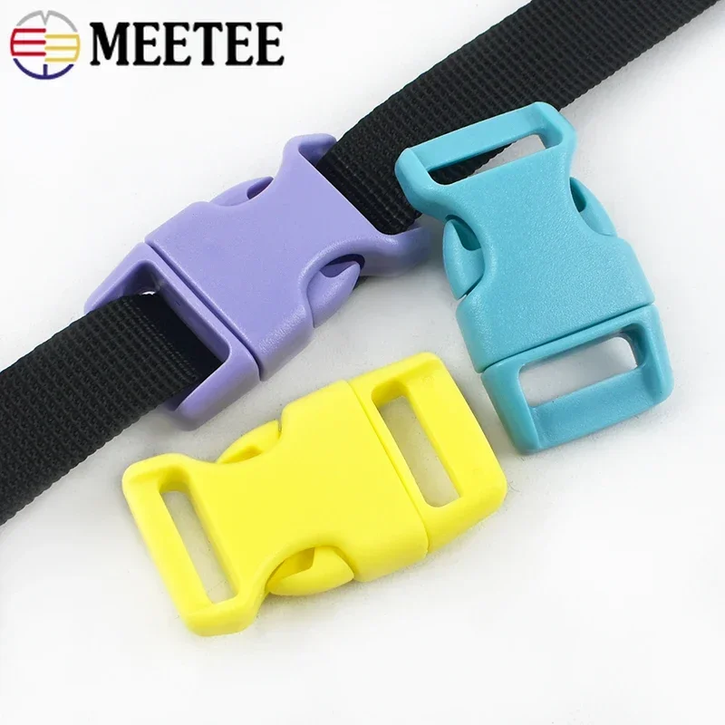 20/50Pcs 10-25mm Bags Strap Plastic Buckle Quick Release Buckles for Backpacks Dog Collar Belt Fasteners Closure Clasp Accessory