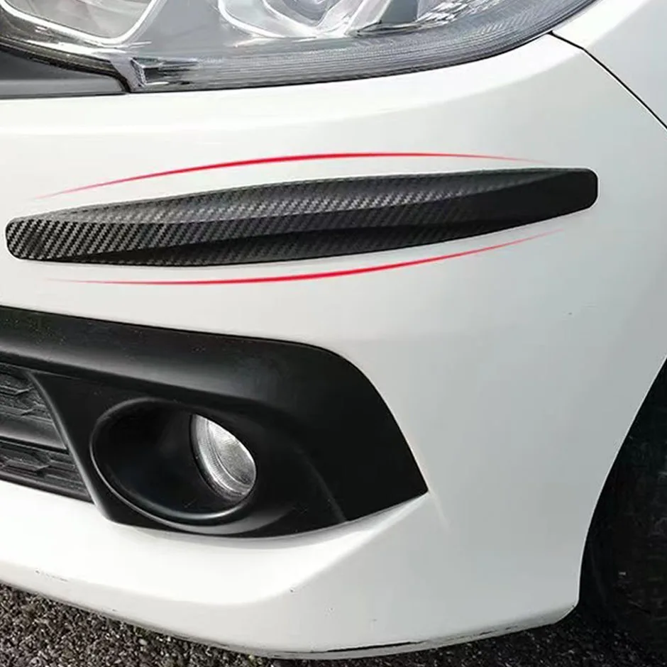 

2pcs Car Bumper Protector Strip Guard Corner Protection Scratch Crash Anti Collision Available in Red, Black, White and Grey