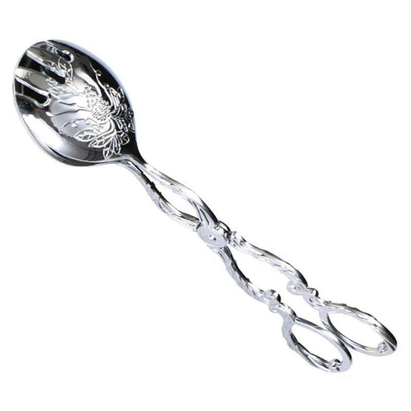 ที่คีบบุฟเฟ่ต์ที่คีบอาหารที่คีบสลัดที่คีบเค้กที่คีบอาหารคีมคีบอาหารในครัว