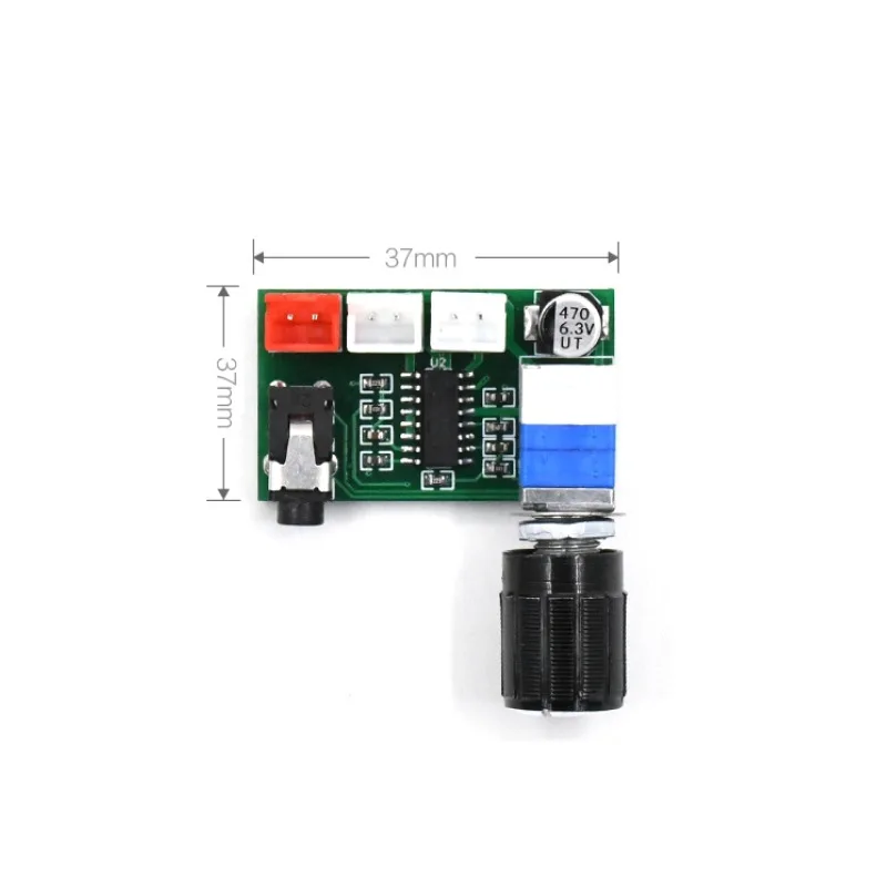 XH-A157 digital power amplifier board PAM8403 with volume knob AUX input USB5V power supply dual 3W output