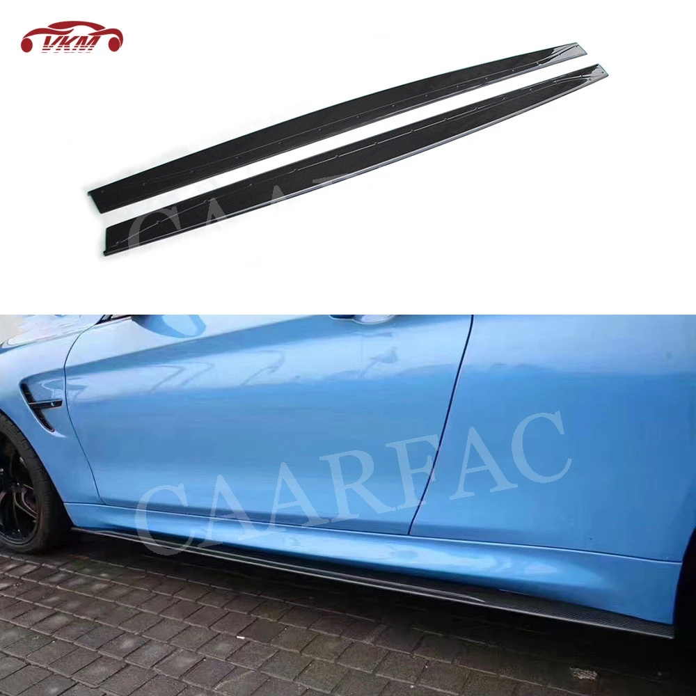 

Carbon Fiber Side Skirts Door Bumper Lip Aprons for BMW 3 Series F80 M3 4 Series F82 F83 M4 2012-2018 Car Styling