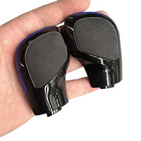 1PCS Chrome Matt With Leather Shift Knob Gear Side Cover DSG Emblem For VW Golf 6 7 R GTI Passat B7 B8 CC Jetta MK6 GLI
