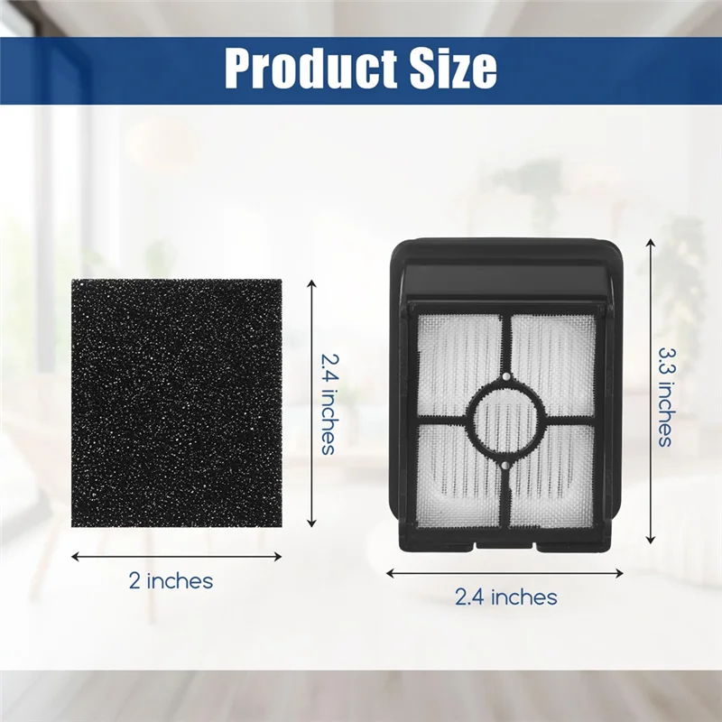 الصيف بيع مجموعة فلاتر Hepa البلاستيك الأسود لمرشحات Hepa فراغ Crosswave HF3 3649A متوافق مع المكنسة الكهربائية HF3 Crosswave
