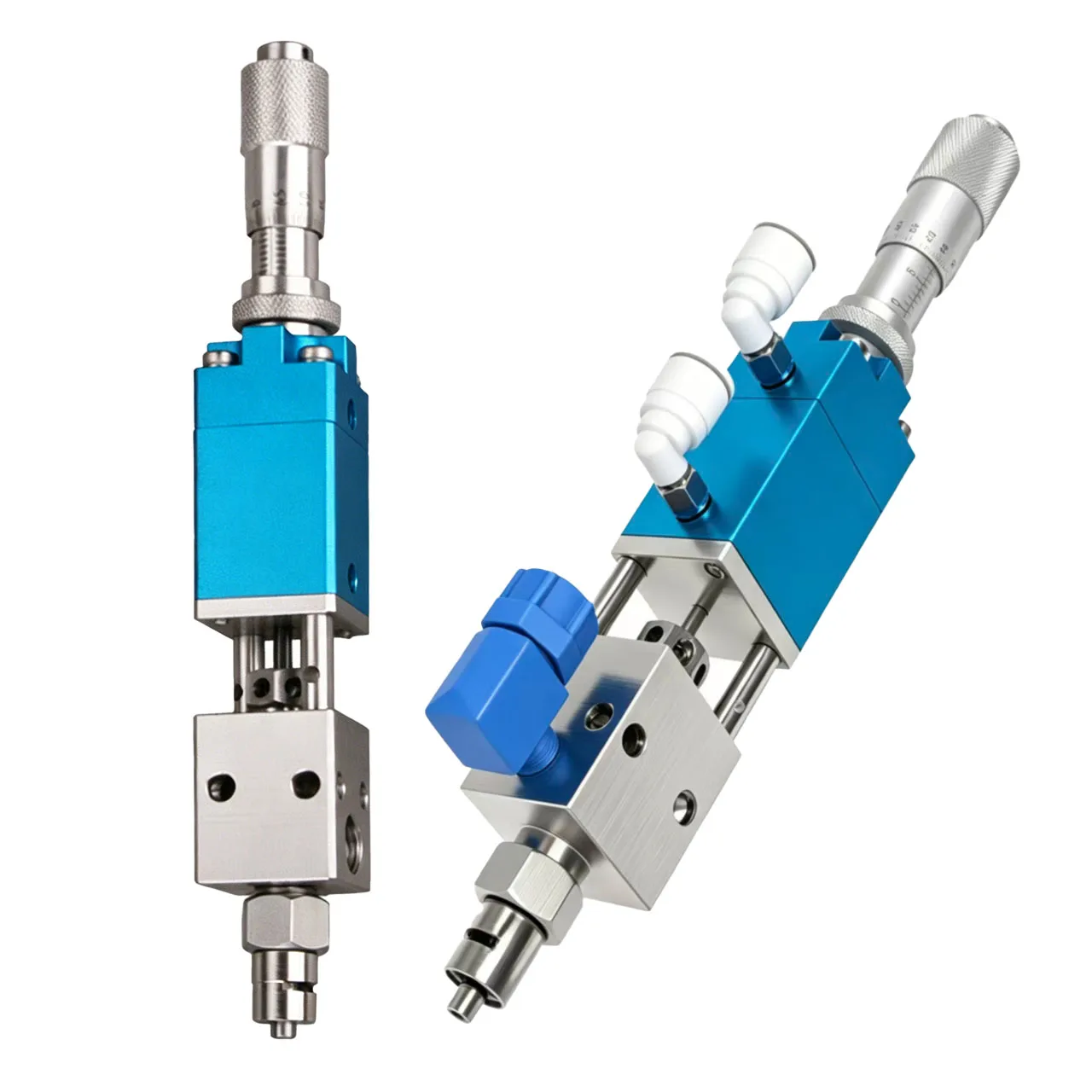 

2121L Pneumatic Dispensing Valve with Micrometer Adjustment Thimble Type Glue Dispenser Valve for Industrial Dispensing Machine