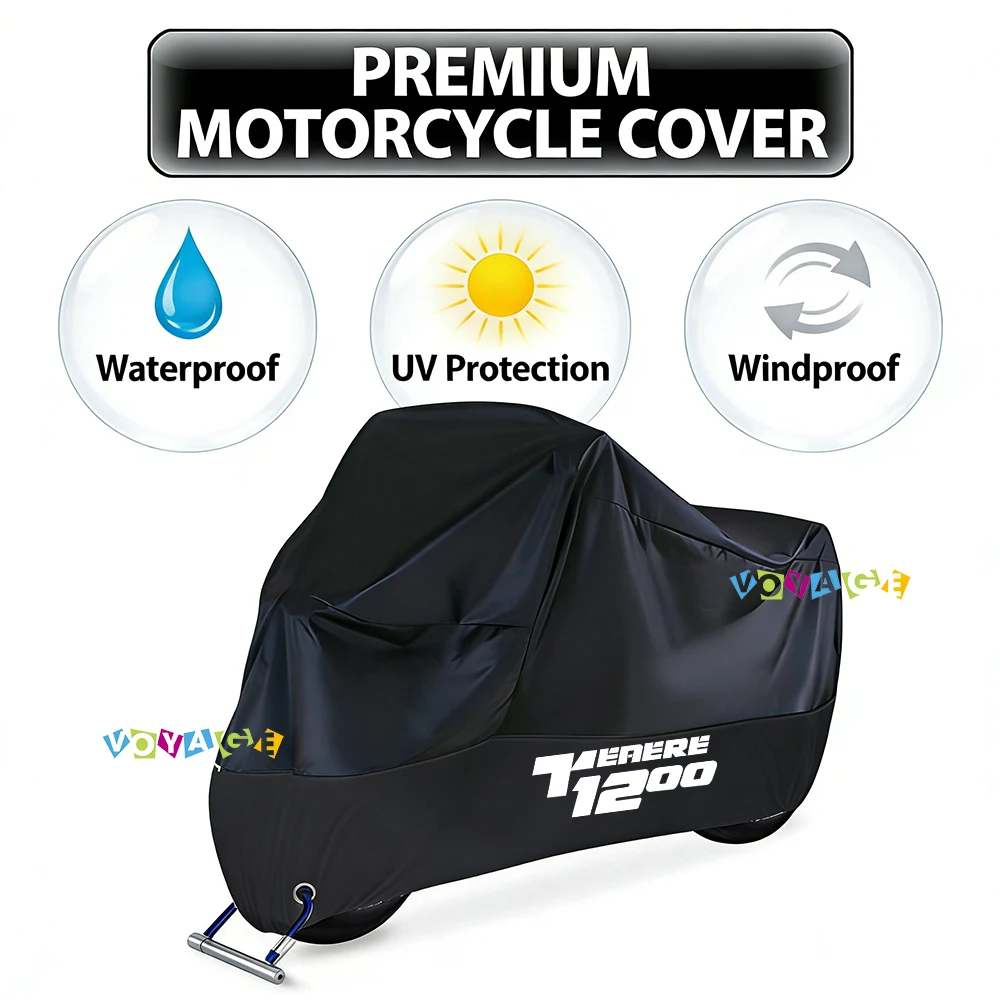 

For Yamaha XT1200Z SUPER TENERE 1200 Rain Cover Waterproof Dustproof Outdoor Motorcycle Cover Wear-Resistant Fabric Accessories