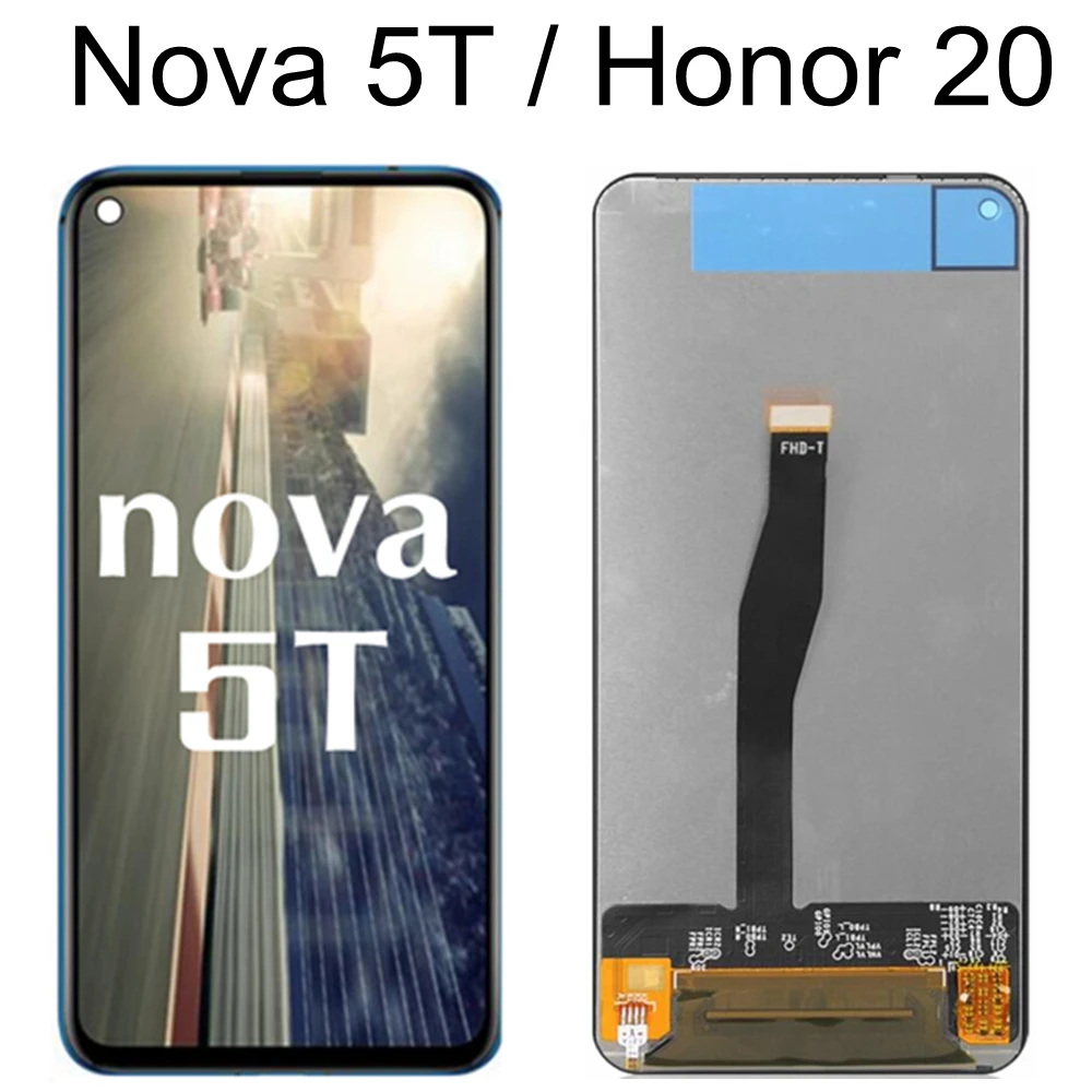 

6.62 LCD For Huawei Nova 5T Nova5T LCD Display Touch Screen Digitizer Sensor Assembly For Honor 20 Honor20 LCD