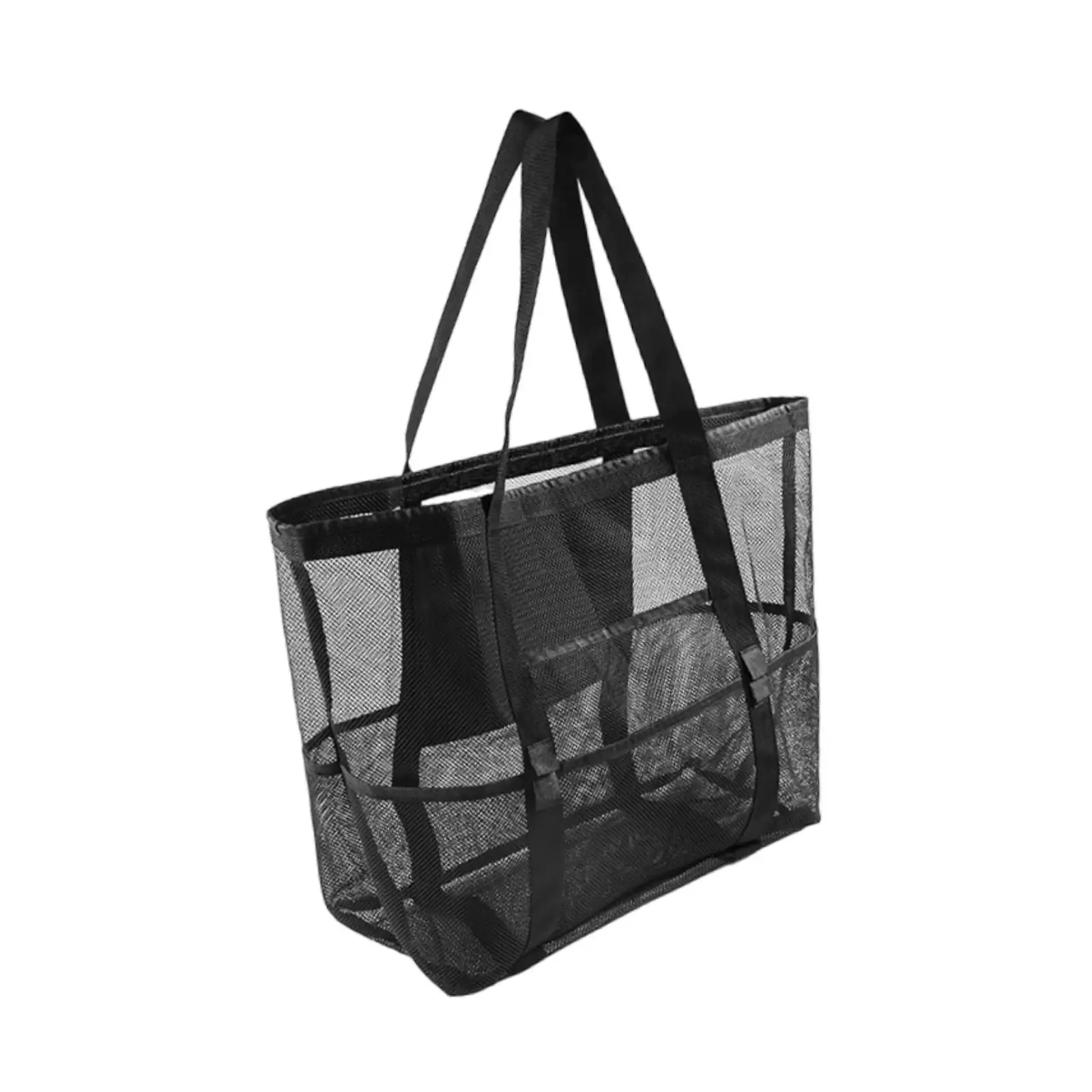 Mesh Beach Tote Women Shoulder Bag Multifunctional Storage Dance Bag Travel Tote Bag Travel Bag for Street Party Outdoor Work