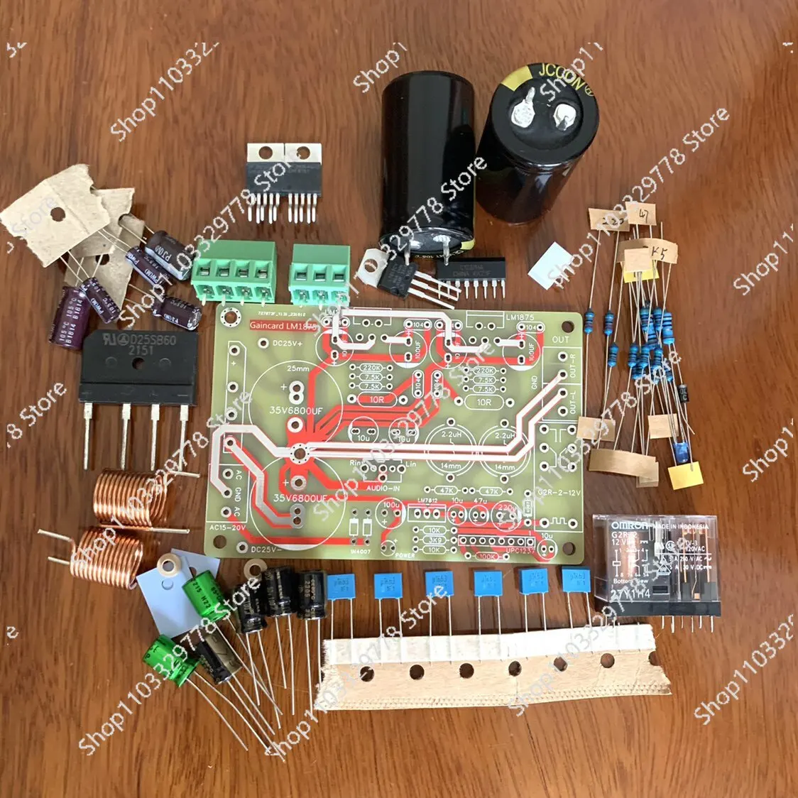 LM1875T Fever Power Amplifier Board GC Version Line 2.0 Channel Stereo HIFI Power Amplifier Board DIY Parts