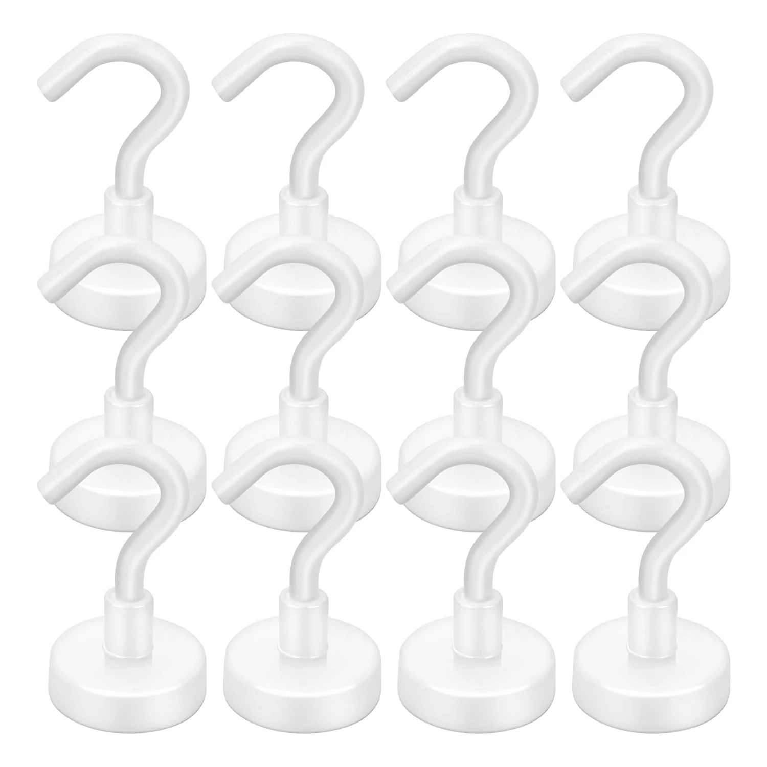 10 sets Neodymium magnetic hooks18 pounds black cruise ships. for rooms refrigerators suspensions, whiteboards, and cruise ships