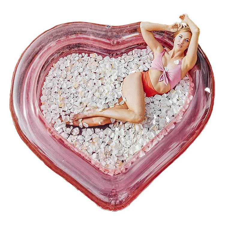 Hot selling Wonderful inflatable pool with heart shape for kids or adults
