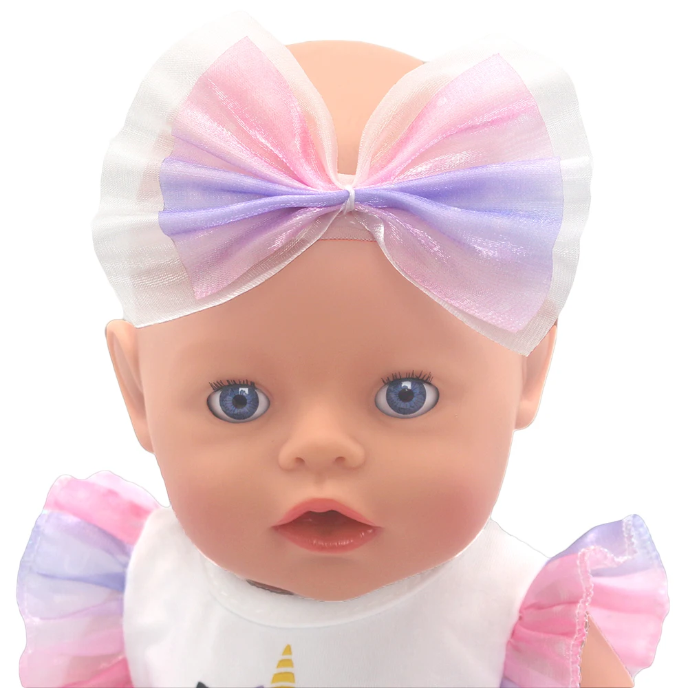 2025 Nieuwe jurk voor 17 inch baby herboren pop 43 cm babypopkleding, popaccessoire.