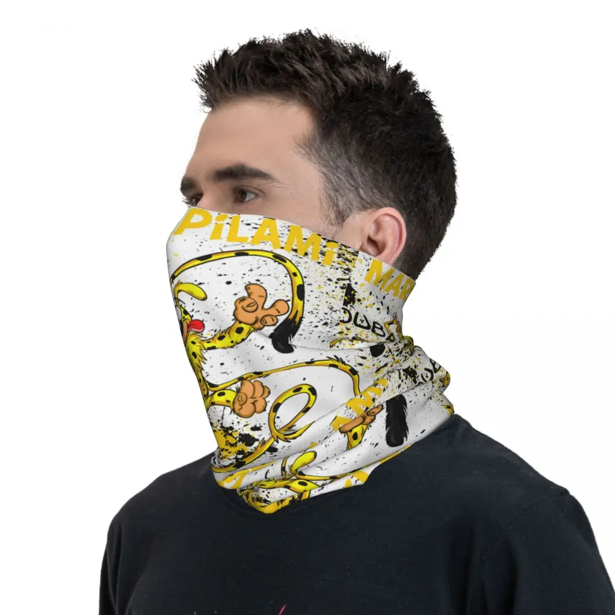 Marsupilami (4) Headband Neck Warmer Men Ski Running Tube Scarf Medical Nurse Face Bandana Gaiter