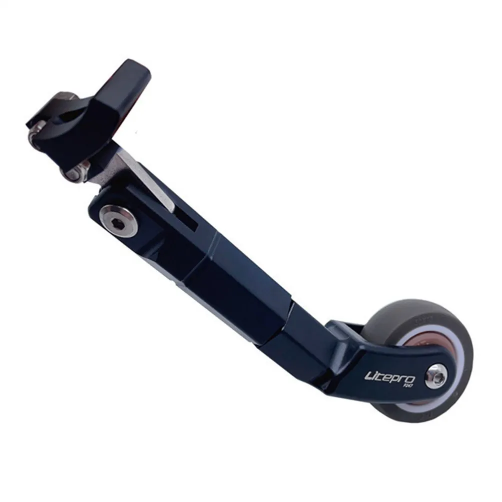 Litepro P247 Folding Bicycle Auxiliary EasyWheel Aluminum Alloy Bottom Bracket Adapter For Dahon Fnhon 412 Bike Metro Push Wheel