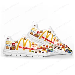 Mc-donalds drucken Sportschuhe hochwertige Herren Damen Teenager Kinder Kinder Turnschuhe Sneaker anpassen Paar Schuh weiß