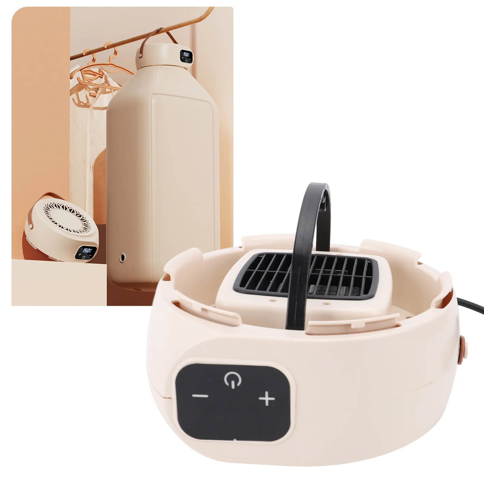 Portable Clothes Dryer Quick and Efficient Drying Quiet Compact Laundry Dryer with Timer for Dorms Apartments RVs Travel EU Plug