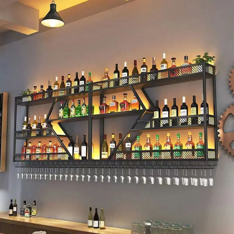 Cross-border disassembly and assembly of wine racks Bar counter Restaurant wine racks Wall-mounted wine cabinets