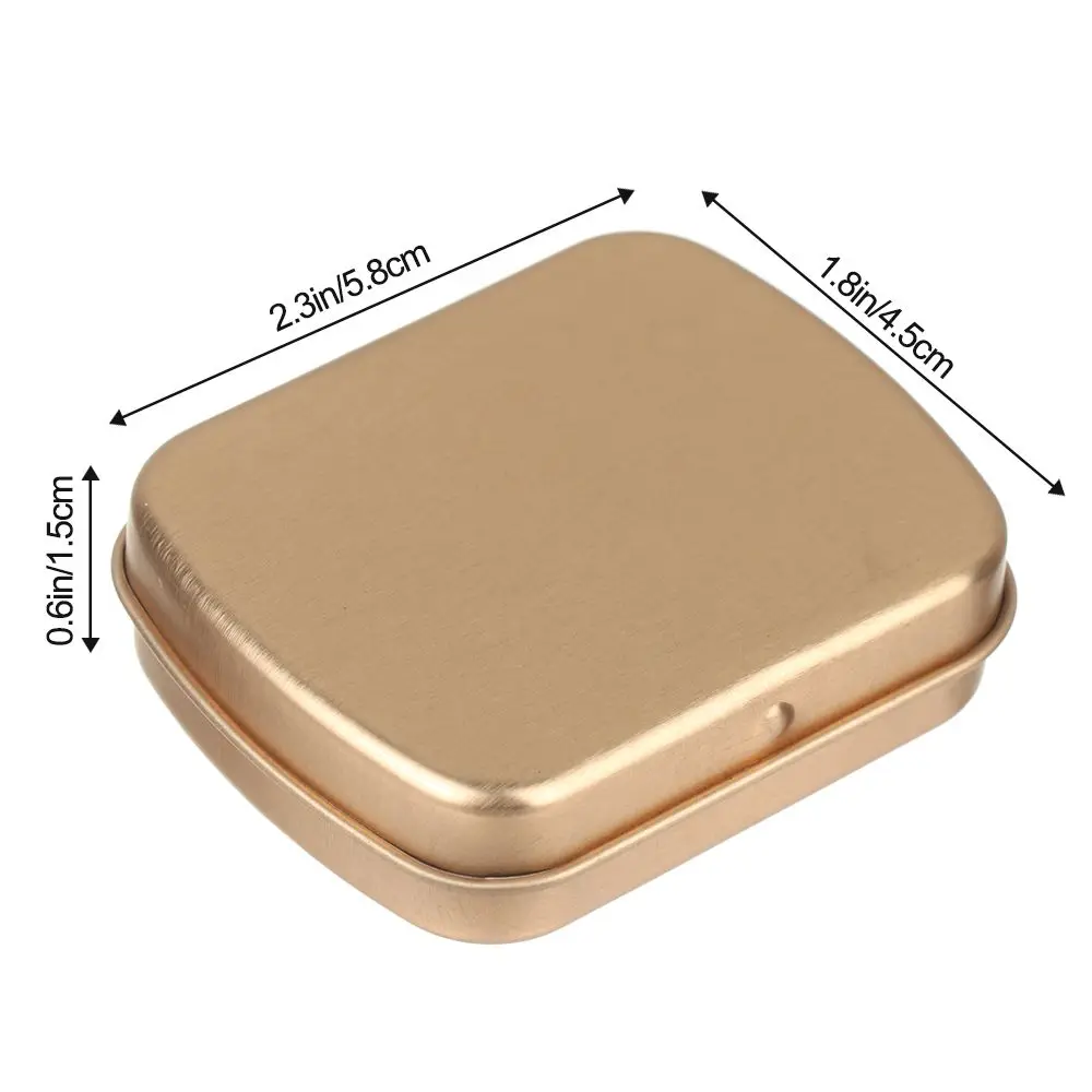 Portable Mini Tin Box Metal with Lid Iron Can Multiple Styles Storage Container Kit Home