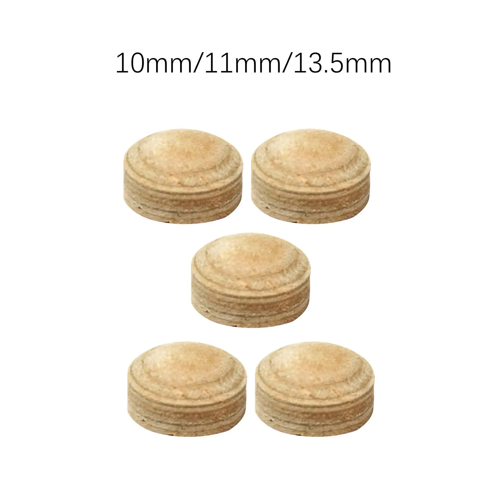 5Pcs Table Billiards Pool Cue Tips Accessories Artificial Leather End Tips for Club Billiard Players Pub Home Personal Use