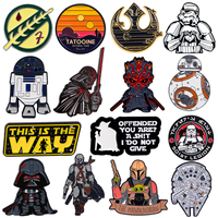 Movie Warrior Enamel Pin Cartoon Badges on Backpack Cool Robot Brooch Lapel Pin Clothing Jewelry Cosplay Accessories Gifts Toy