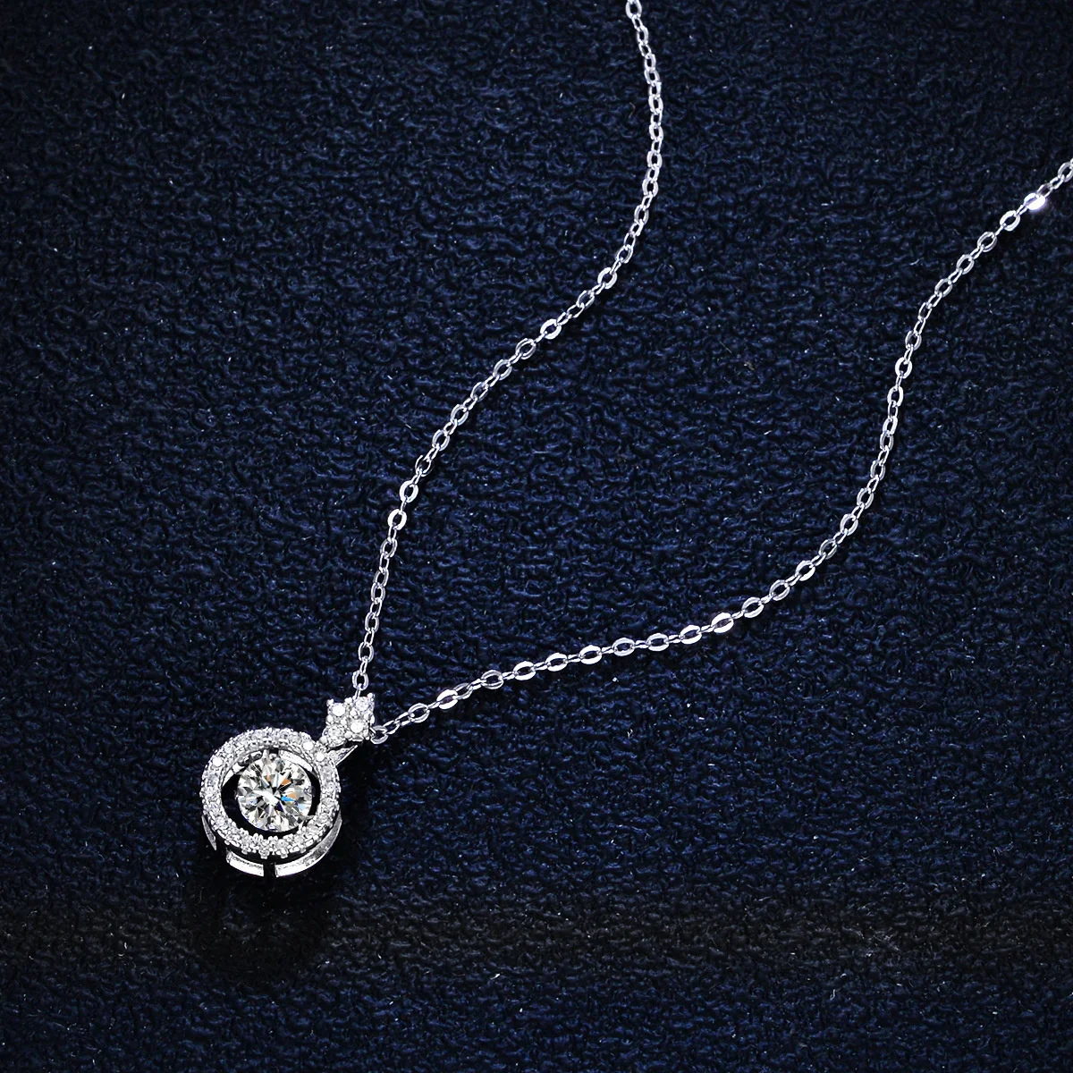 BIJOUX STORY 1CT Moissanit Anhänger für Frauen Simulierte Diamant Halskette S925 Sterling Silber Schmuck Mädchen Valentinstag Geschenk – Detail 8