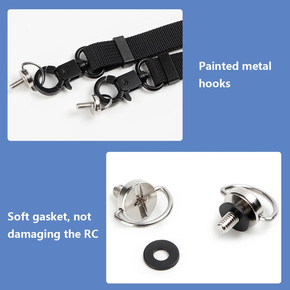 حبل لـ DJI RC/RC Pro/RC 2 حزام رقبة قابل للتعديل أشرطة تعليق لـ DJI Flip/Neo/ Mavic 3 Pro/Air 3S/Mini 4 Pro/3 Drone ACC