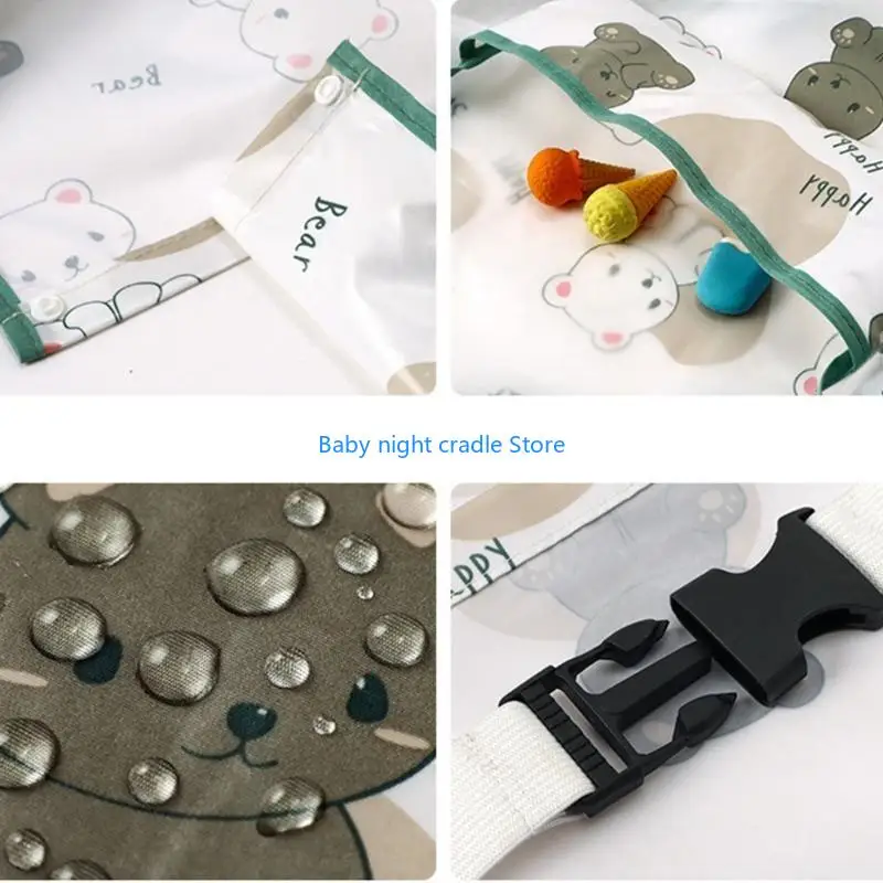 

J2FF Long Sleeve/Sleeveless Highchair Feeding Coverall Soft Comfortable Weaning Bib