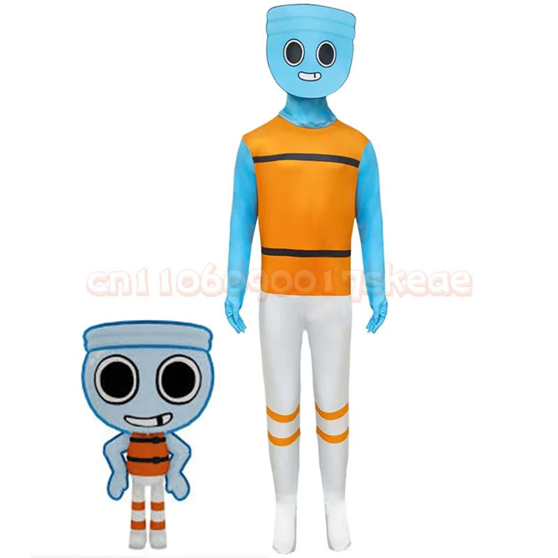 2025 Gioco horror di sopravvivenza Dandy's World Bambini Fancy Dress Up Costume di Halloween Bambino Dandy Sprout Finn Cosplay per le ragazze dei ragazzi
