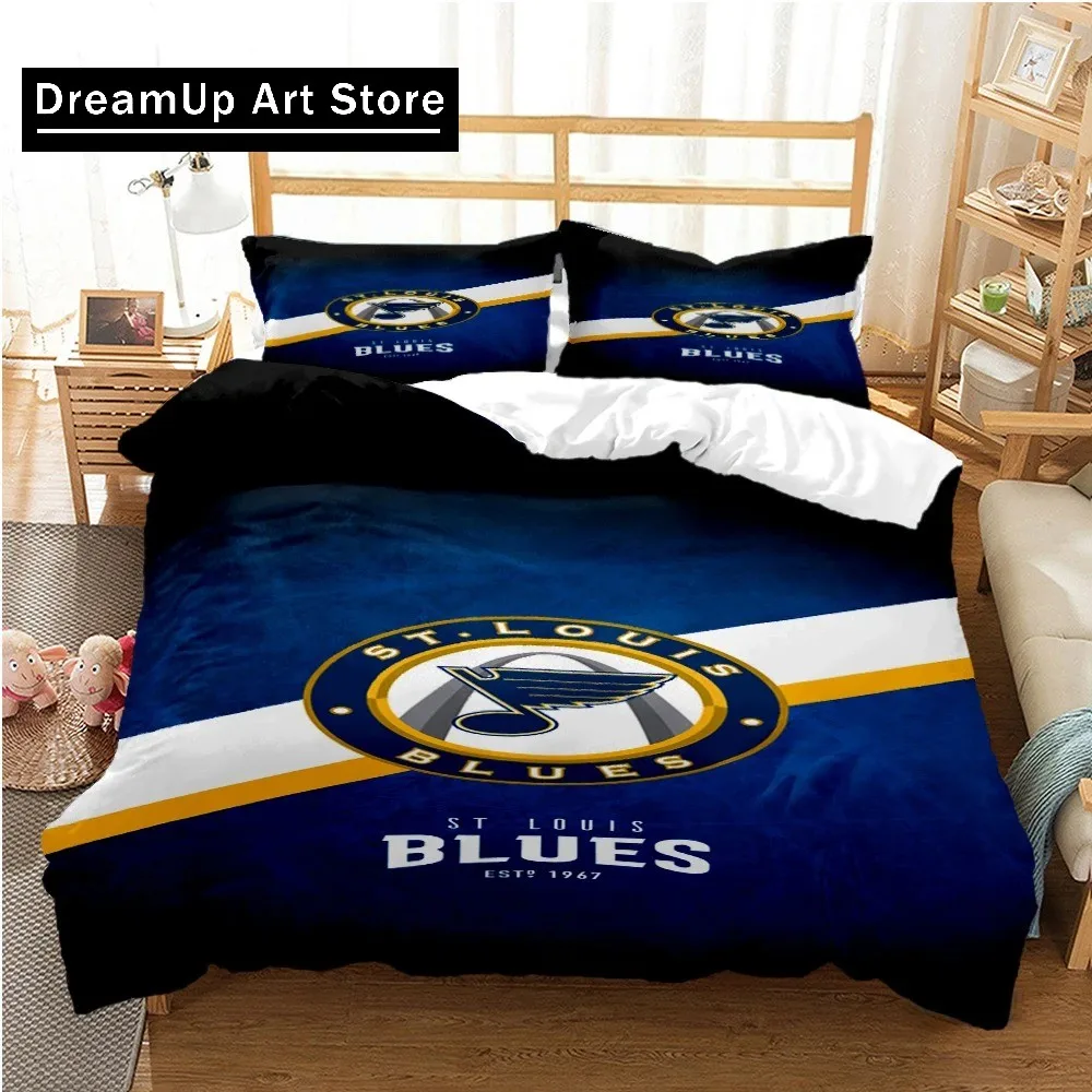 Ice Hockey Bedding Set Boys Girls Twin Queen King Size Duvet Cover Pillowcase Bed boys Adult Bedroom