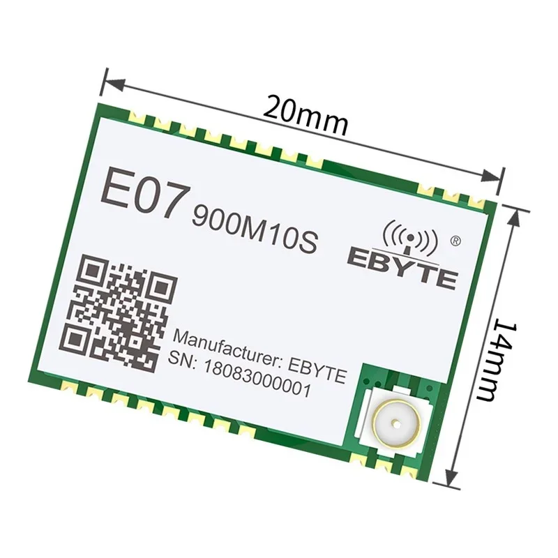 Imagem -02 - Mhz Lora Spi Módulo sem Fio rf Cdsenet E07-900m10s Iot Smd 915 Mhz rf Receptor Transmissor Cc1101 Chip 10 Peças um Lote Cc1101 915