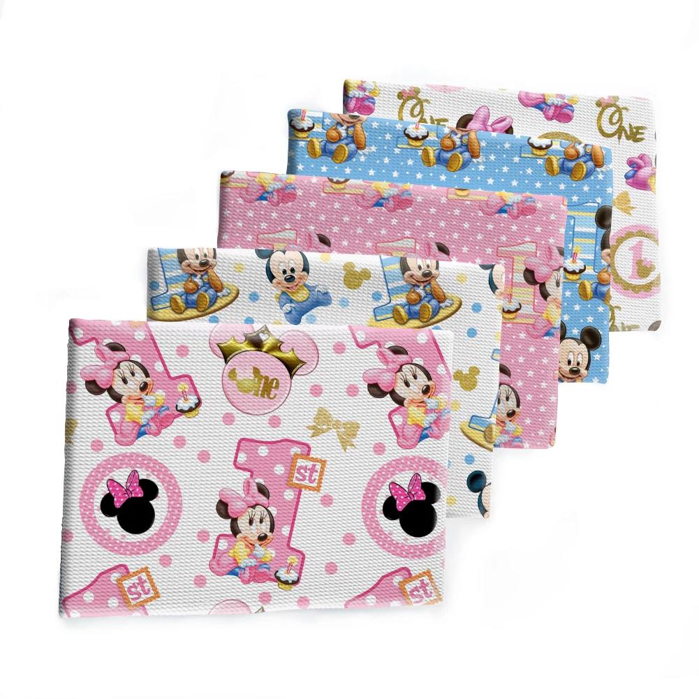 

50*145CM Disney Mickey Fabric Cotton Fabric Patchwork Tissue Kid Home Textile Sewing Doll Dress Curtain Polyester Bullet Fabric