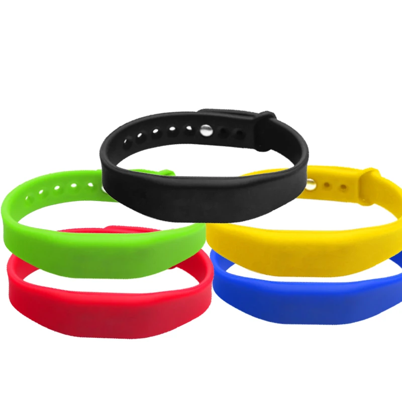 Pulsera impermeable ajustable de silicona NFC NTAG215 RFID