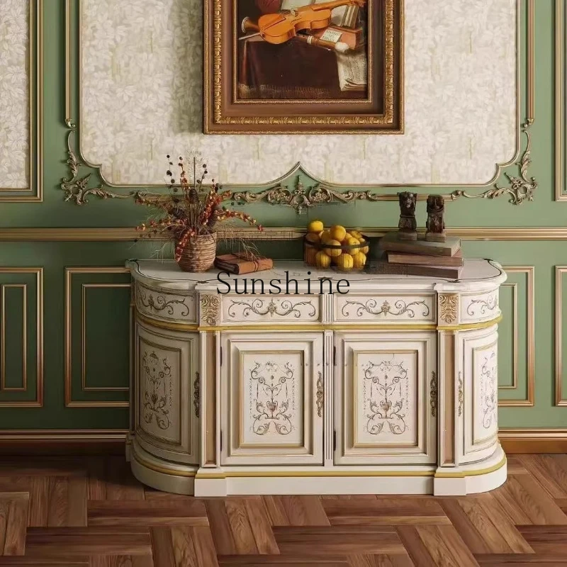 

European painted art dresser simple locker