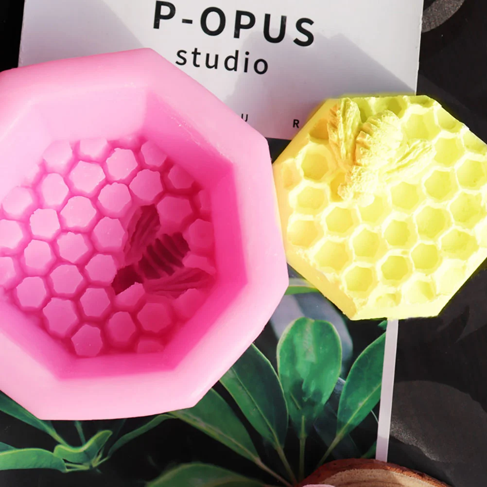 

Silicone Honeycomb Bee Fondant Mold Dessert Adornment Mould Premium Quality Safe Durable DIY Cake Decoration Easy Use Practical