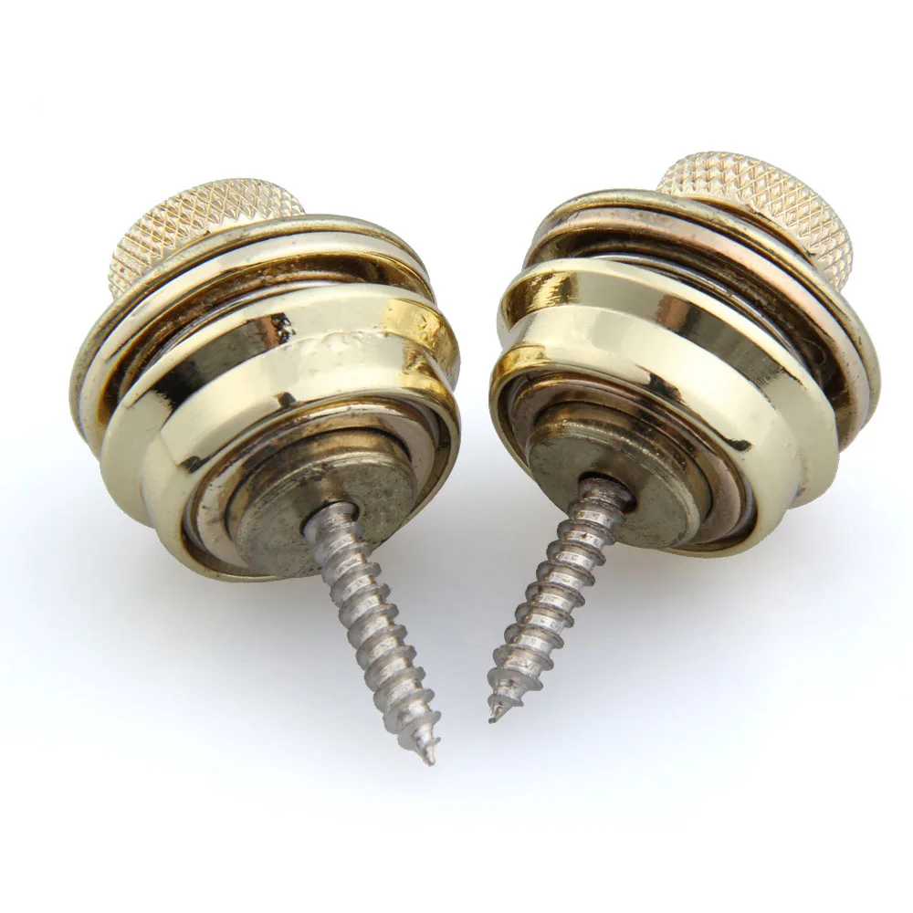 2 pièces sangles de sécurité basse en alliage de Zinc sangle de guitare chevilles de verrouillage sangle broche de fixation remplacement accessoires d'instruments de musique