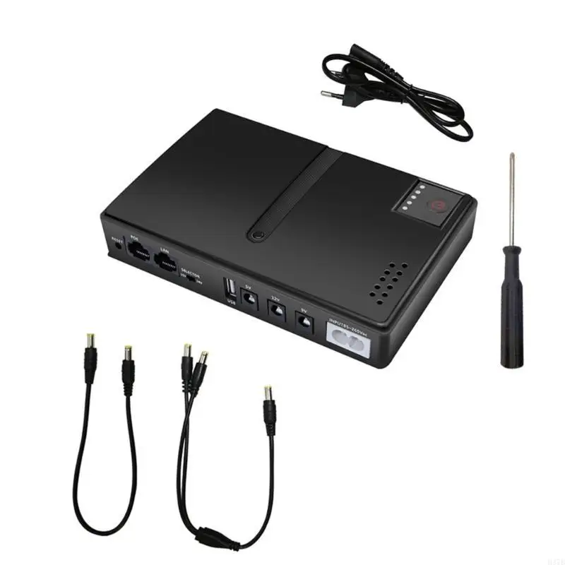 H37B UPSバッテリーバックアップ5V 9V 12Vルータースイッチ用のポータブル電源電話電話