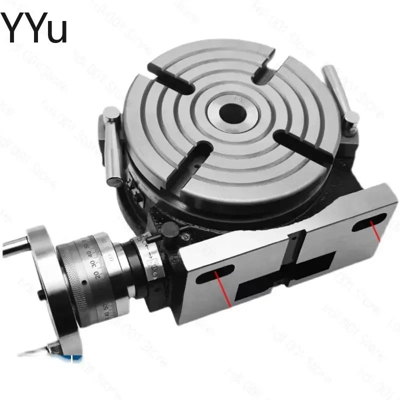 for 8 10 Inch Milling Machine Indexing Plate Vertical Horizontal Dual Purpose Rotary Table Manual Electric Turntable Fixture