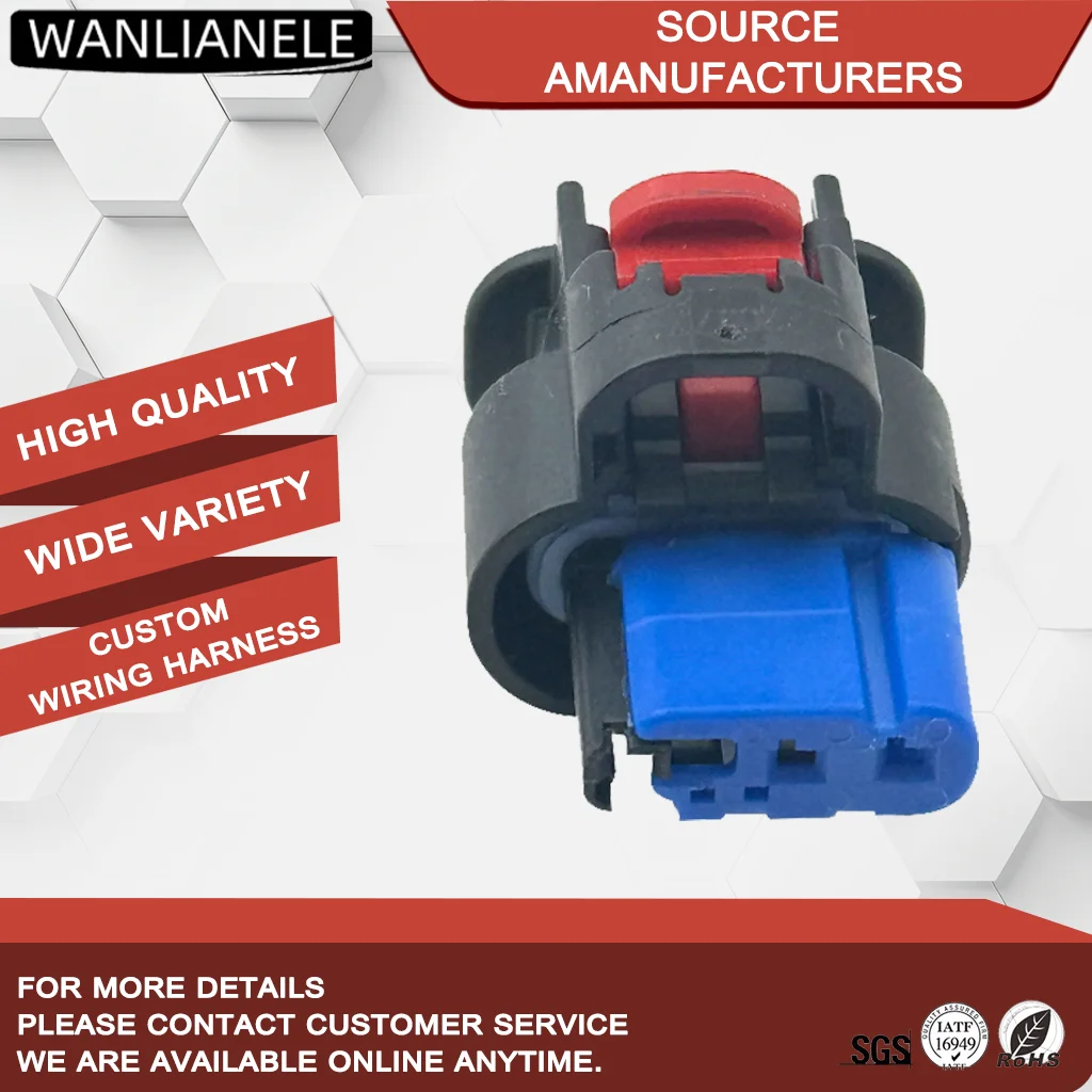 50 Sets 3 Pin Sealed Waterproof Female Automotive Electrical Plug Auto Connector Car Connector 1-2296695-1 1-2203771-1