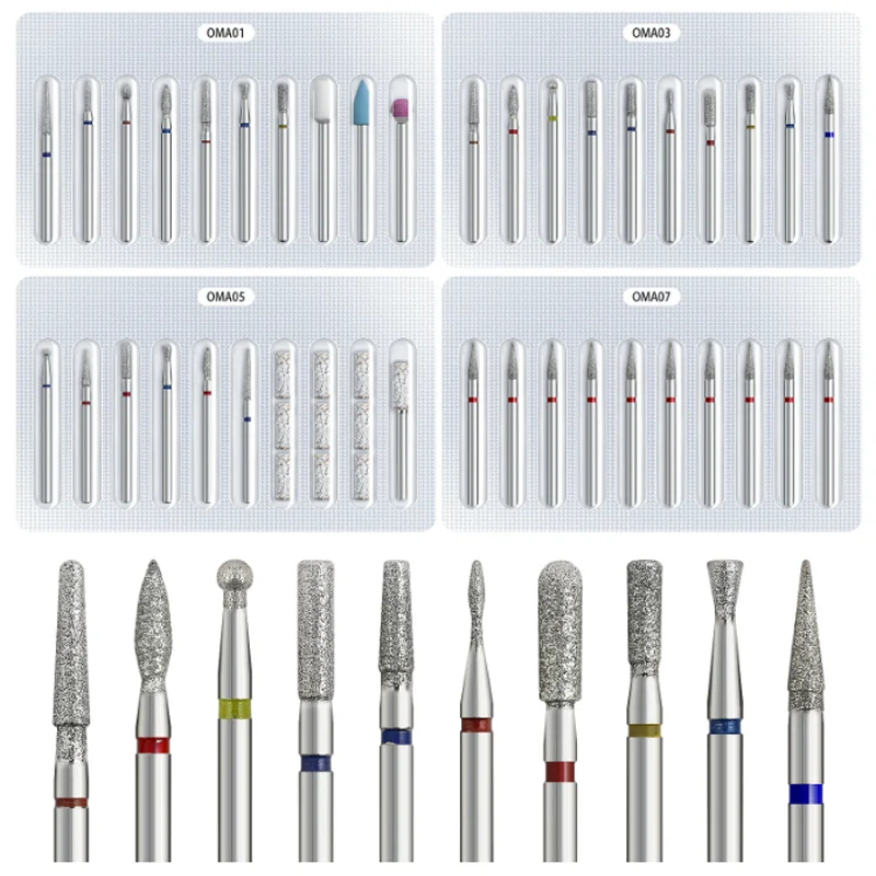 10個/セット ネイルポリッシングヘッドセット 多機能ネイルキューティクルリムーバーツール ネイルデッドスキンクリーンアクセサリー マニキュアツール