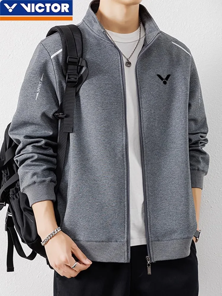 VICTOR Victory Badminton Jackets For Men And Women Clothing Spring And Autumn Sports Cardigans Casual Tennis Golf Knitted Jacket