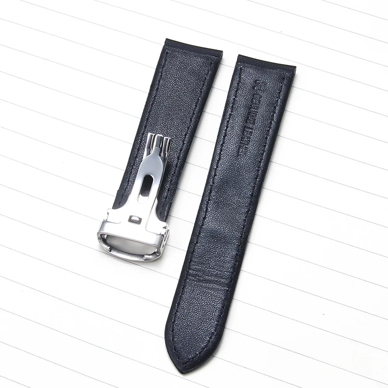 Быстросъемные холщовые ремешки для часов Cartier Must Tank 18, 20 мм, пряжка из нержавеющей стали, усиленная строчка, водонепроницаемая поверхность